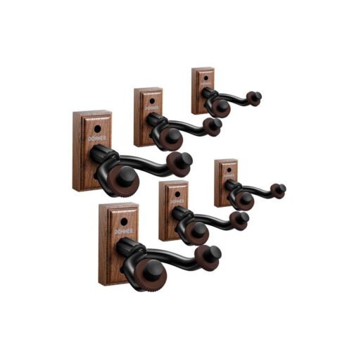 SOPORTES DE PARED GUITARRA PACK DE 6 BASE MADERA  - EC2005