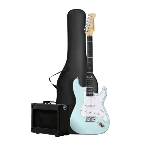 GUITARRA ELÉCTRICA - DST-80 SURF GREEN ELECTRIC GUITAR WITH AMPLIFIER,STRAP,STRING,TUNER,CABLE,CAPO AND PICK - EC6960