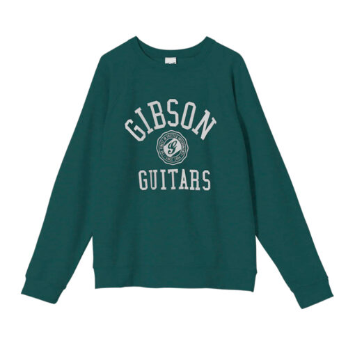 POLERA GIBSON VERDE GUITARS COLLEGIATE - TALLA 2XL - GA-HOOD-COLG-GRN-2X