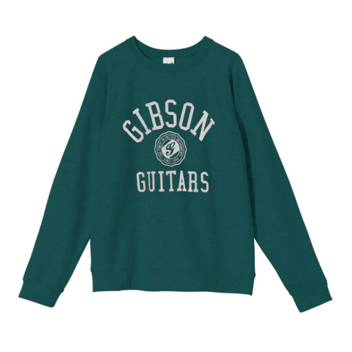 POLERA GIBSON VERDE GUITARS COLLEGIATE - TALLA XL - GA-HOOD-COLG-GRN-XL