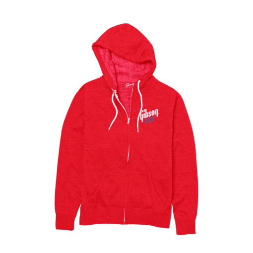 POLERA GIBSON ROJO - TALLA XL - GA-USA-HOOD-RED-XL