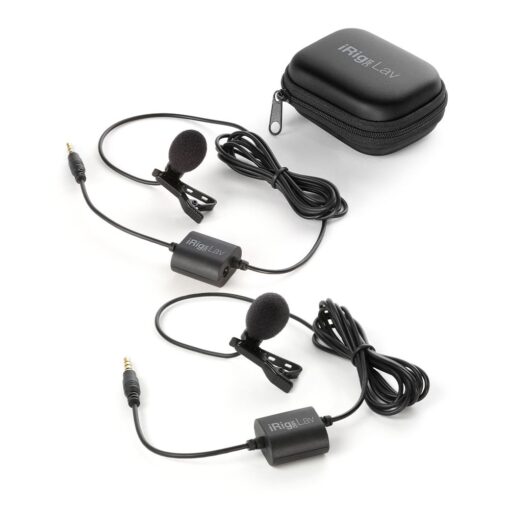 Micrófono Condensador eléctrico - iRig Mic Lav 2 Pack - IP-IRIG-MICLAV2P-IN - Negro