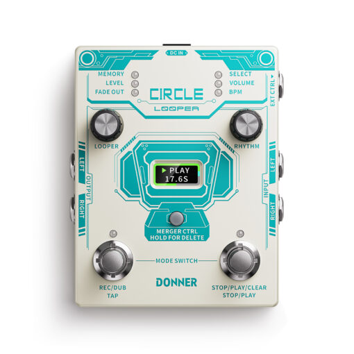 PEDAL LOOPER Y CAJA DE RITMOS CIRCLE LOOPER - DONNER - EC1289
