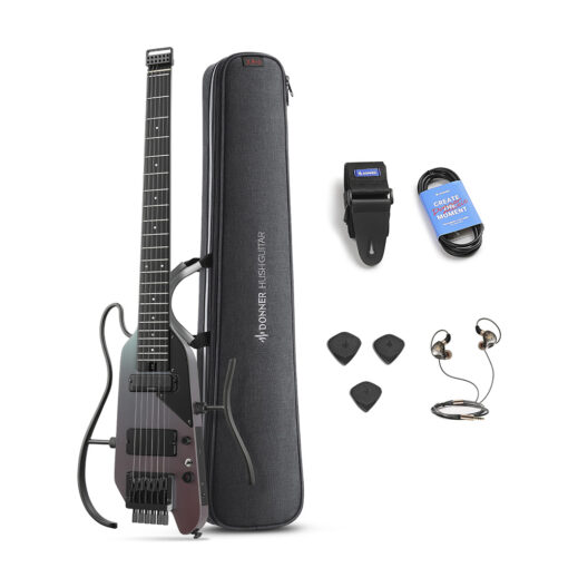 Guitarra eléctrica - Donner HUSH X Pro Midnight glow - EC7484
